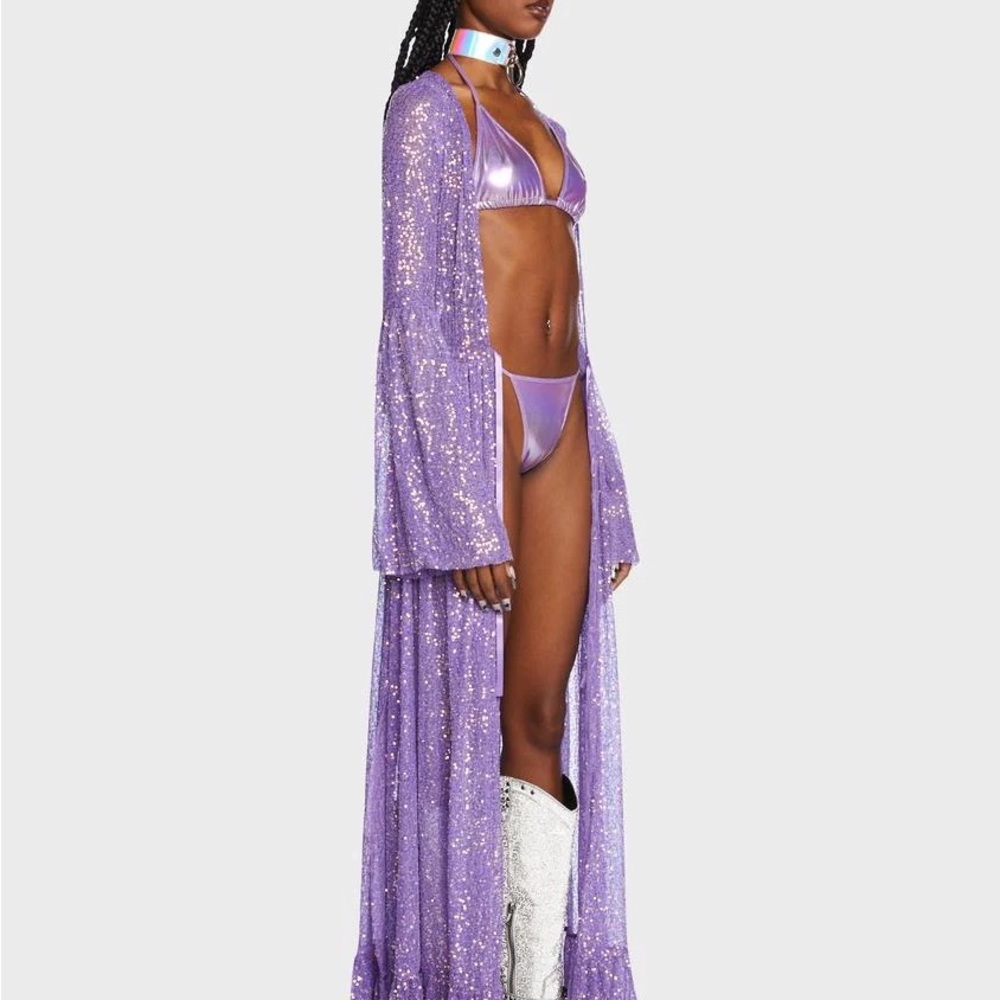 Electric Daze Sequin Festival Duster ✨💖⭐️